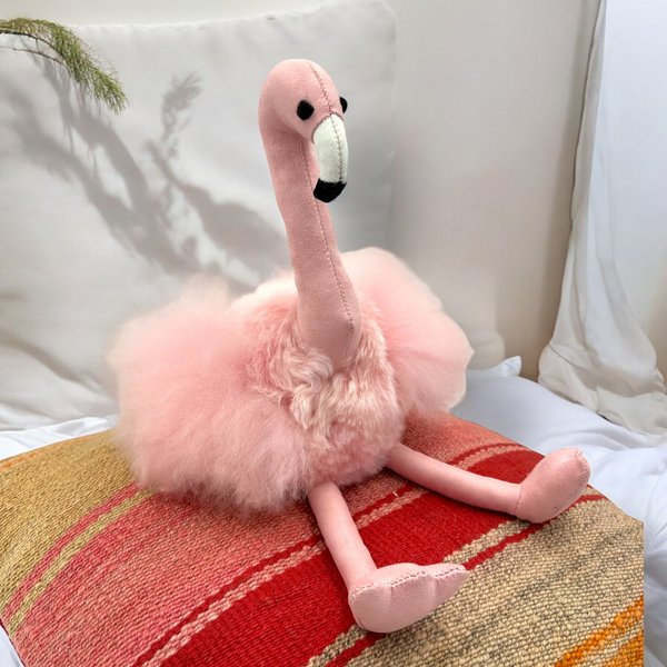 Featherlight Flamingo Alpaca Toy