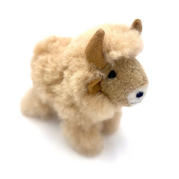 Fluffy Cow Alpaca Fur Toy