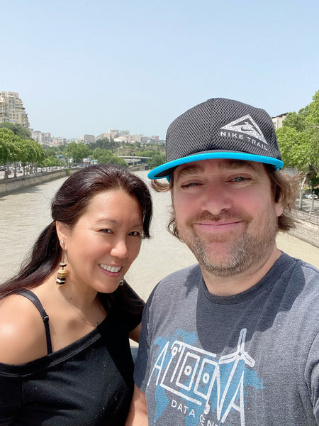 Leftovers horn earrings with Peruvian silver 925