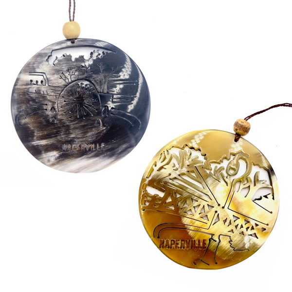 Naperville Horn Ornament