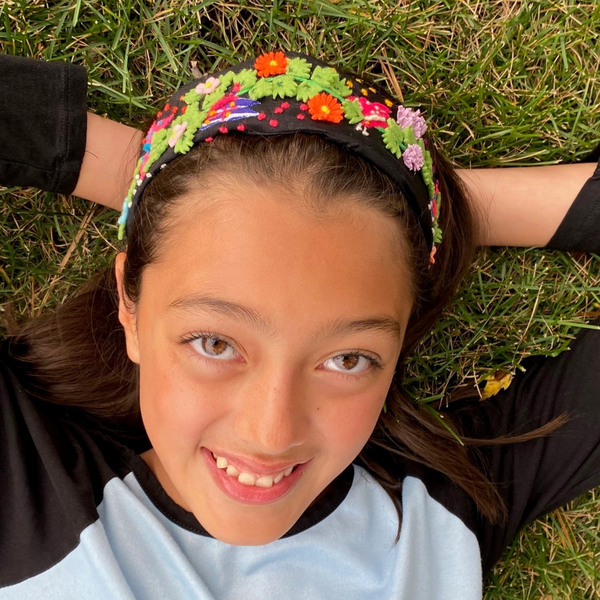 Arpillera Floral Headband