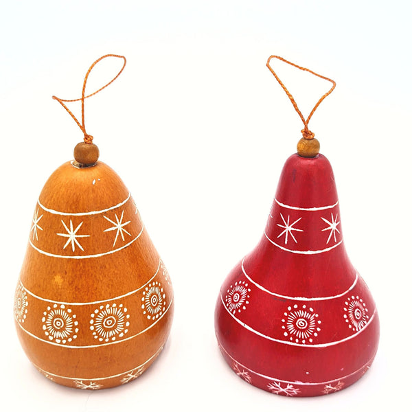 Christmas Gourd Ornament Bell