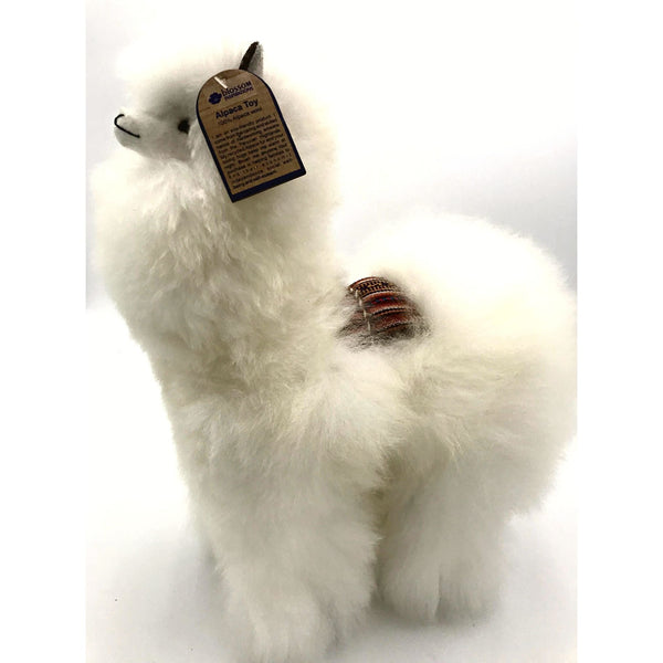 Handmade Big Alpaca with Saddle Toy