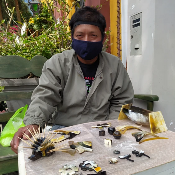 Recycled Elephant Key Chain