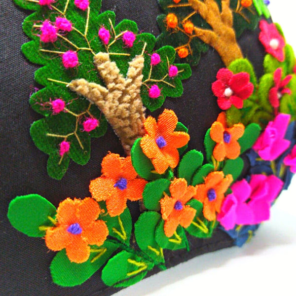 Floral Mask Arpillera