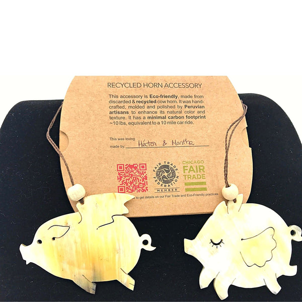 Recycled Flying Pigs Ornament