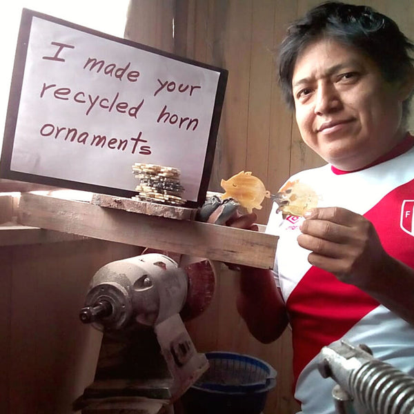 Recycled Flying Pigs Ornament