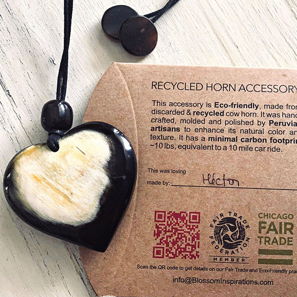 Heart Necklace Recycled