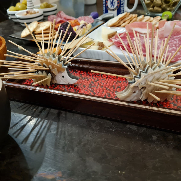 Hedgehog Toothpick Holder Recycled