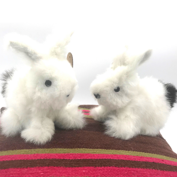 Handmade Alpaca White Bunny Toy