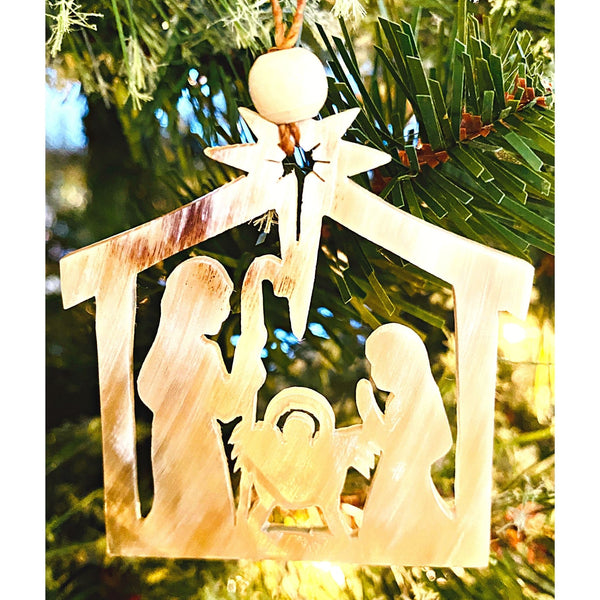 Recycled Nativity Scene Ornament
