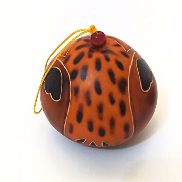 Christmas Gourd Ornament Owl
