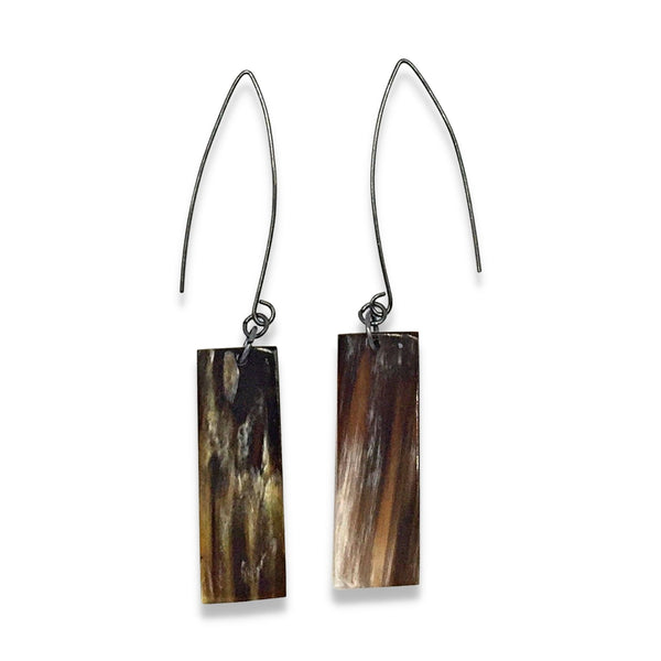 Rectangle Earrings With Peruvian Silver 950