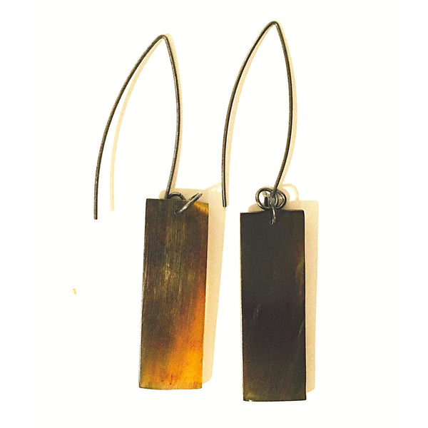 Rectangle Earrings With Peruvian Silver 950