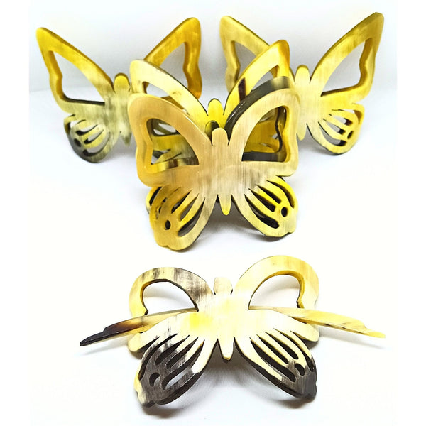Recycled Bull Hairpin Butterfly
