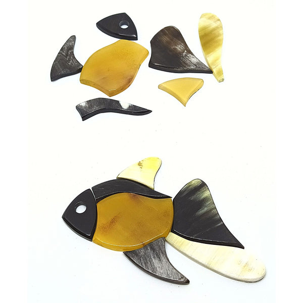 Recycled Jigsaw Puzzle of a Fish