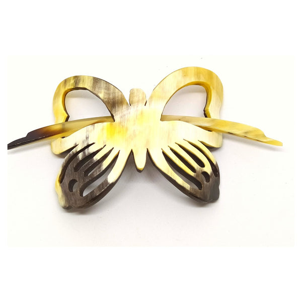 Recycled Bull Hairpin Butterfly