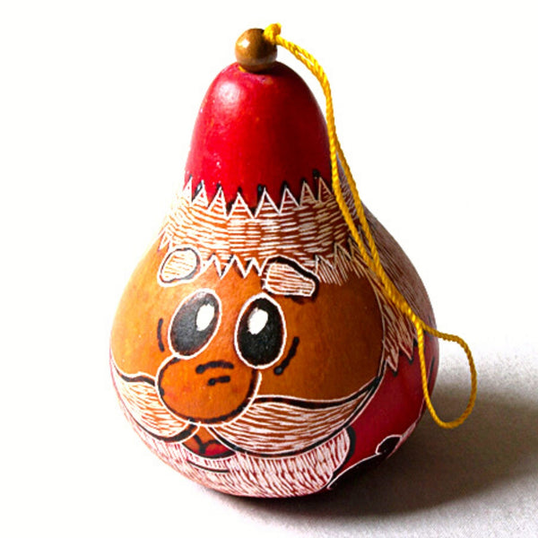 Christmas Gourd Ornament Santa Claus