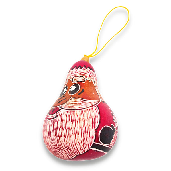 Christmas Gourd Ornament Santa Claus