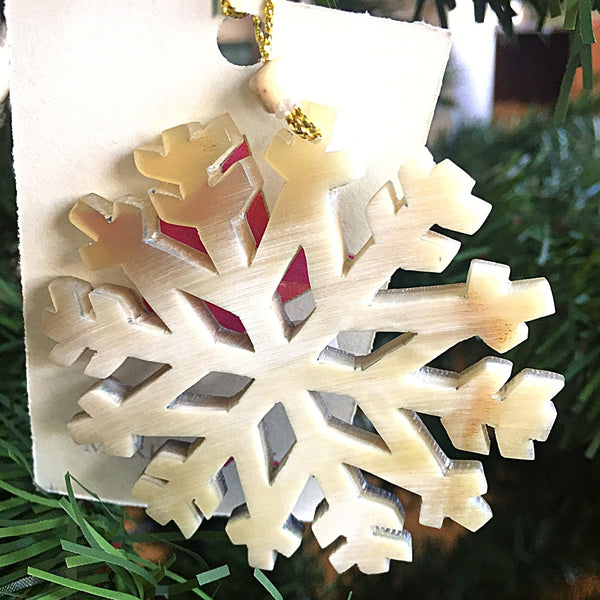 Recycled Snowflakes Ornament