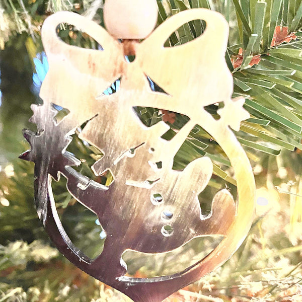 Recycled Snowman Ornament