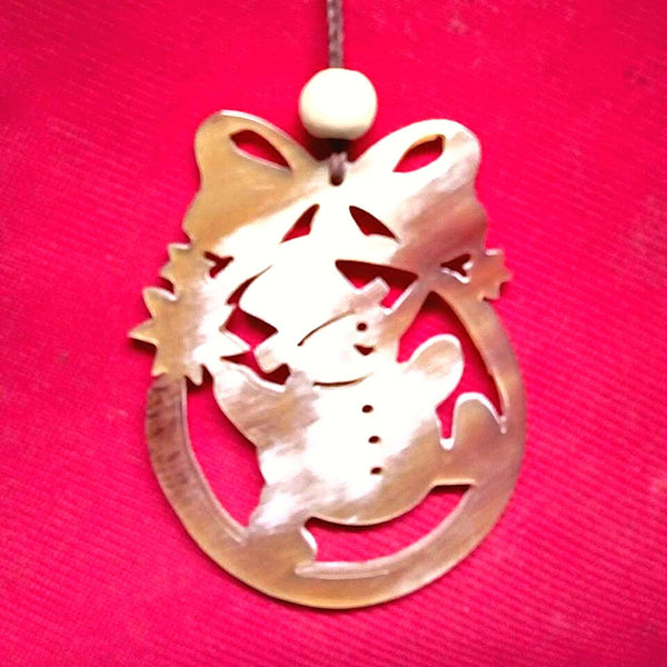 Recycled Snowman Ornament