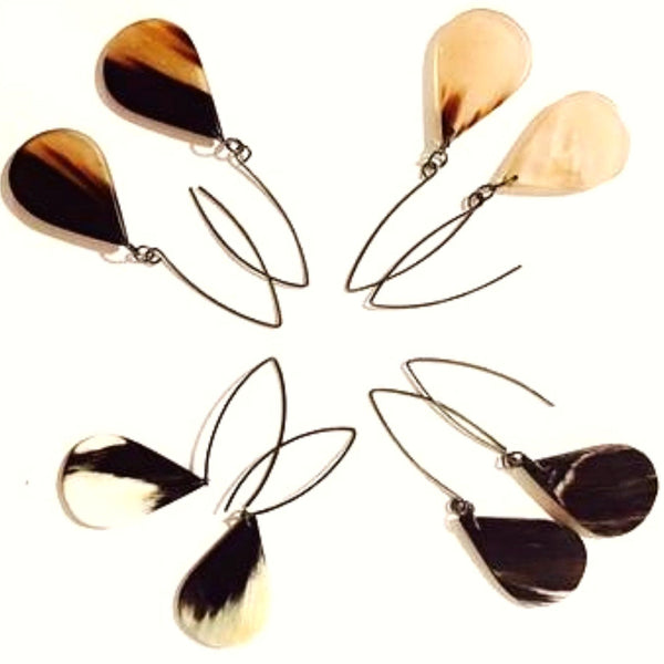 Tear Drop Earrings With Peruvian Silver 950