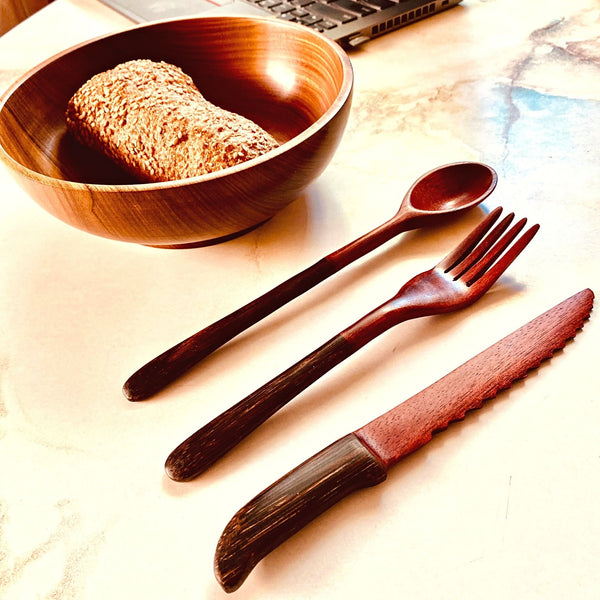 Tikuna Wood Utensil Serverware