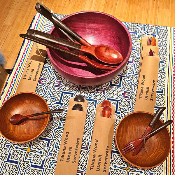 Tikuna Wood Utensil Serverware