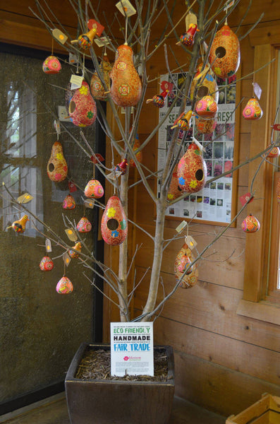 Forest Carving Gourd Birdhouse
