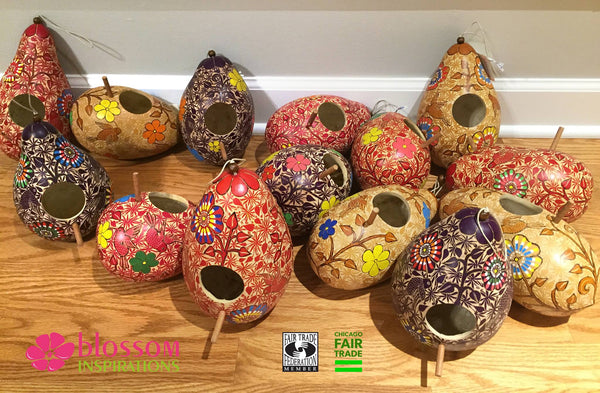 Forest Carving Gourd Birdhouse