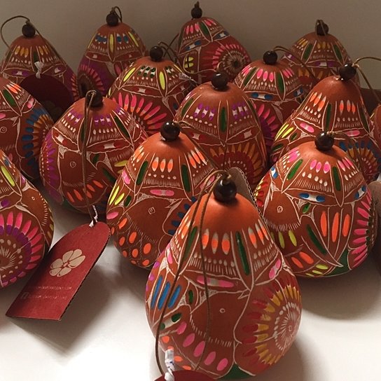 Spring Fall Gourd Ornament