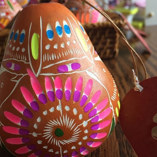 Spring Fall Gourd Ornament