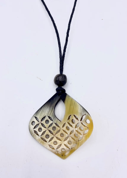 Recycled Calado Necklace horn