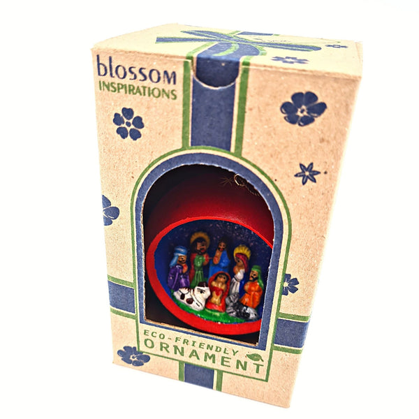 Nativity Round Gourd