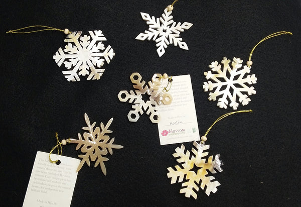 Recycled Snowflakes Ornament