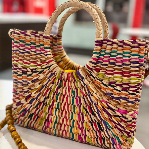 Rainbow Junco Handwoven Bag