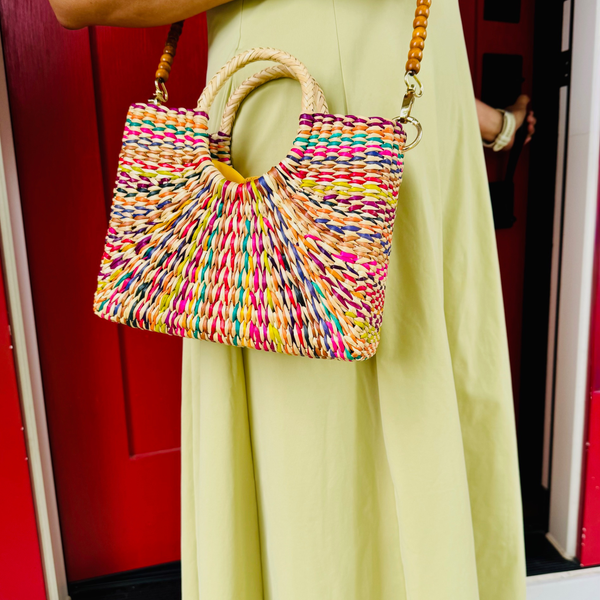 Rainbow Junco Handwoven Bag