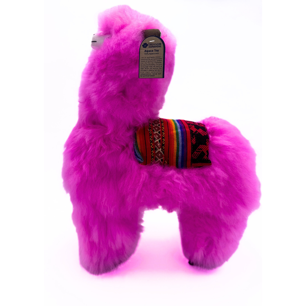 Handmade Big Alpaca with Saddle Toy - Ecofriendly