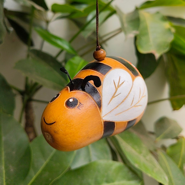 Handcarved Gourd Bee | A Symbol of Legal Rights & Living Heritage