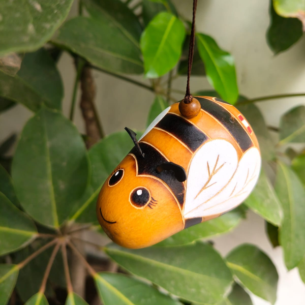 Handcarved Gourd Bee | A Symbol of Legal Rights & Living Heritage