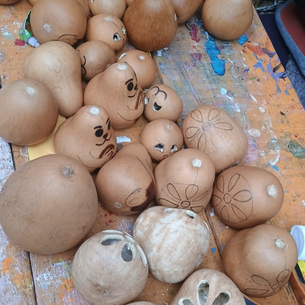 Easter Bunny Gourd Ornaments