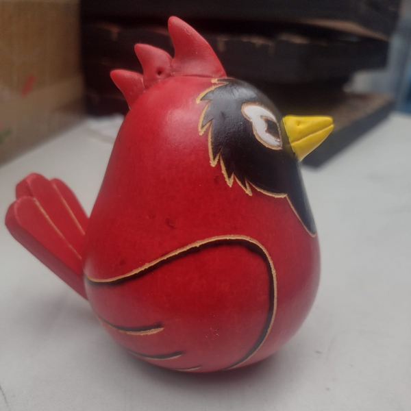 Red Crest Cardinal Gourd Ornament