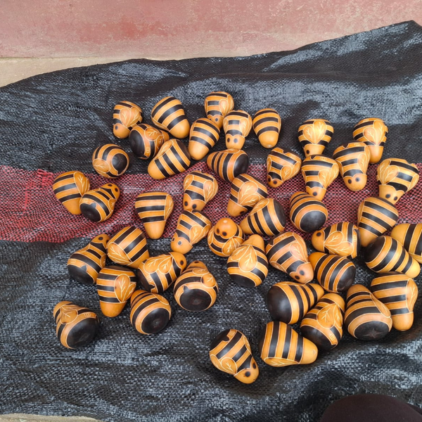 Handcarved Gourd Bee | A Symbol of Legal Rights & Living Heritage