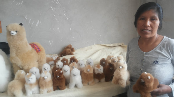 Handmade Alpaca with Saddle Toy
