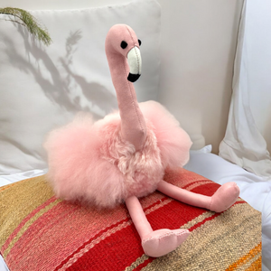 Featherlight Flamingo Alpaca Toy