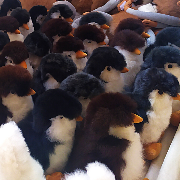 Handmade Penguin Alpaca fur toy