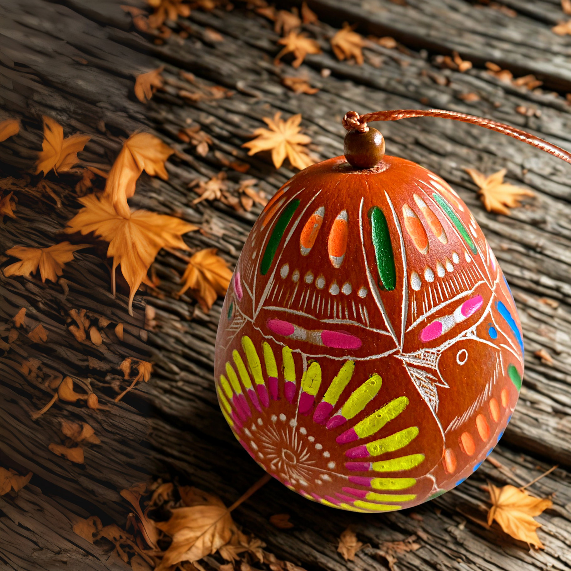 Spring Fall Gourd Ornament