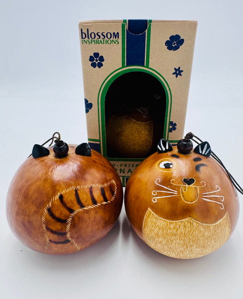 Andean Cat Gourd Ornament