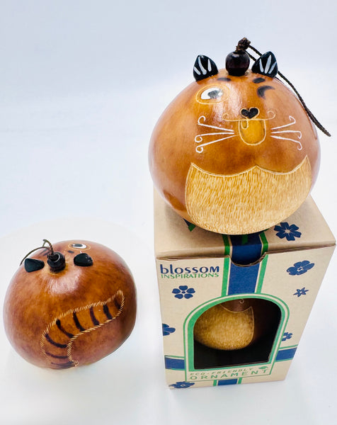Andean Cat Gourd Ornament